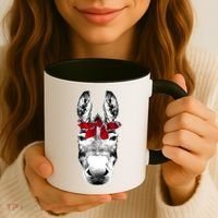 Red Bandanna Gangster Donkey Coffee Mug thumb 3