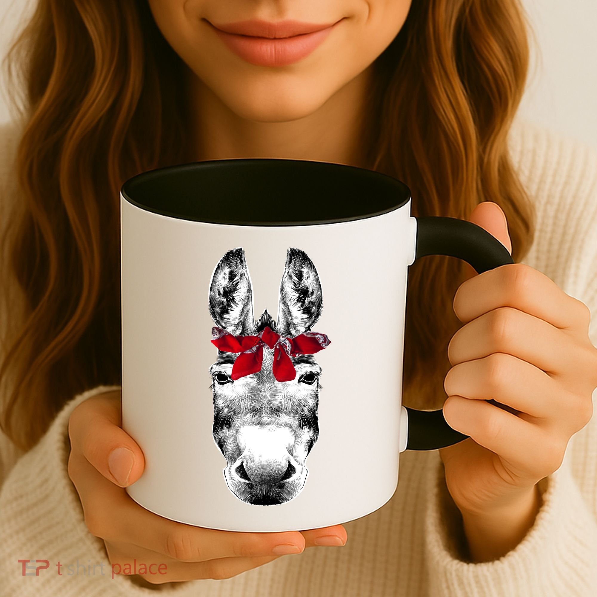 Red Bandanna Gangster Donkey Coffee Mug