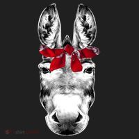 Red Bandanna Gangster Donkey Beanie thumb 2