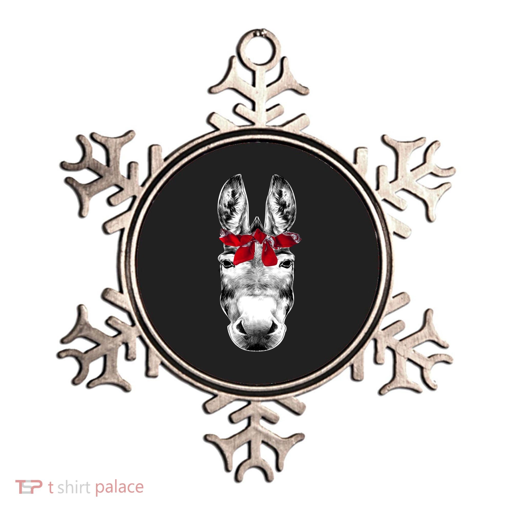 Red Bandanna Gangster Donkey Ornament