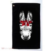 Red Bandanna Gangster Donkey Golf Towel thumb 0