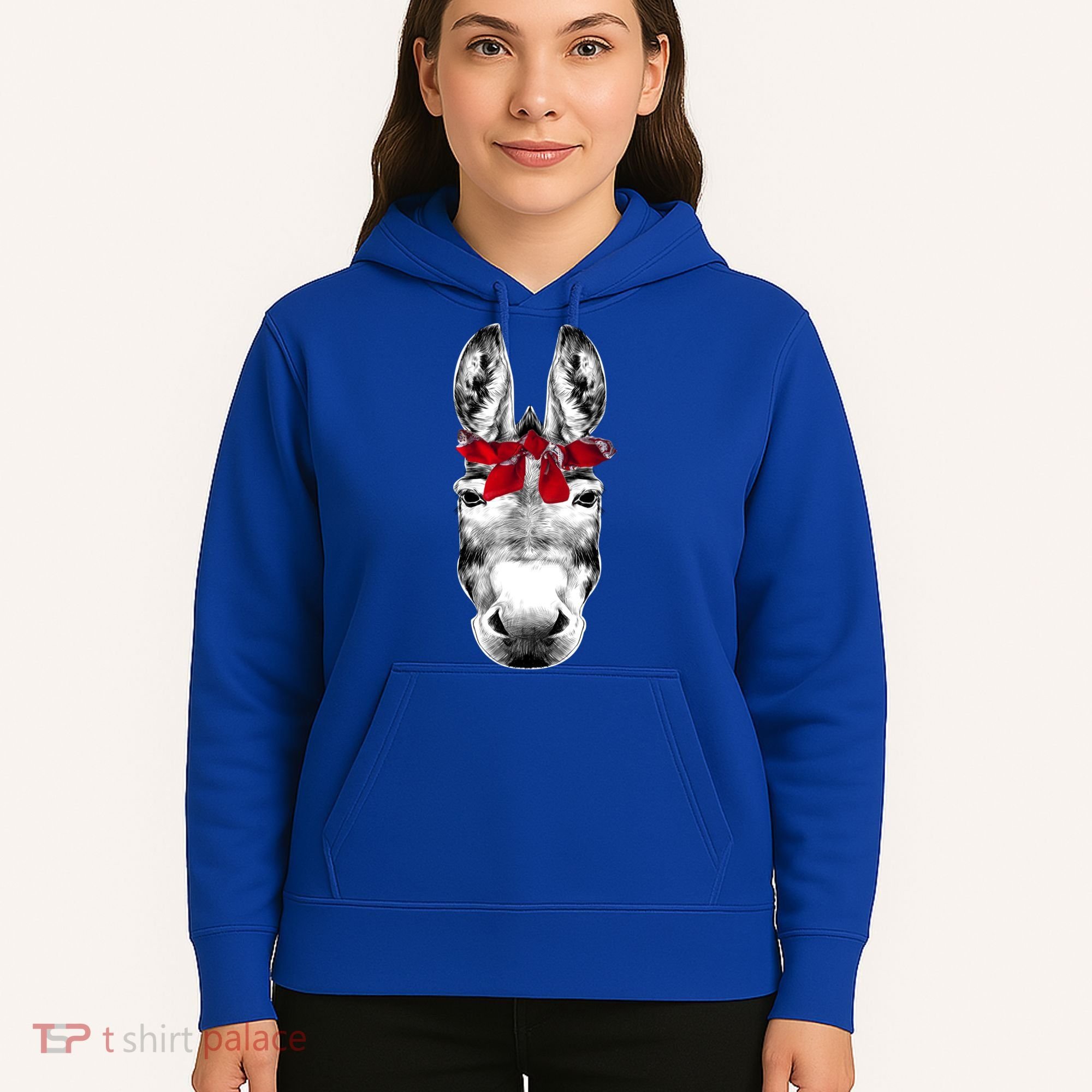Red Bandanna Gangster Donkey Hoodie