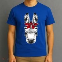 Red Bandanna Gangster Donkey T-Shirt thumb 3