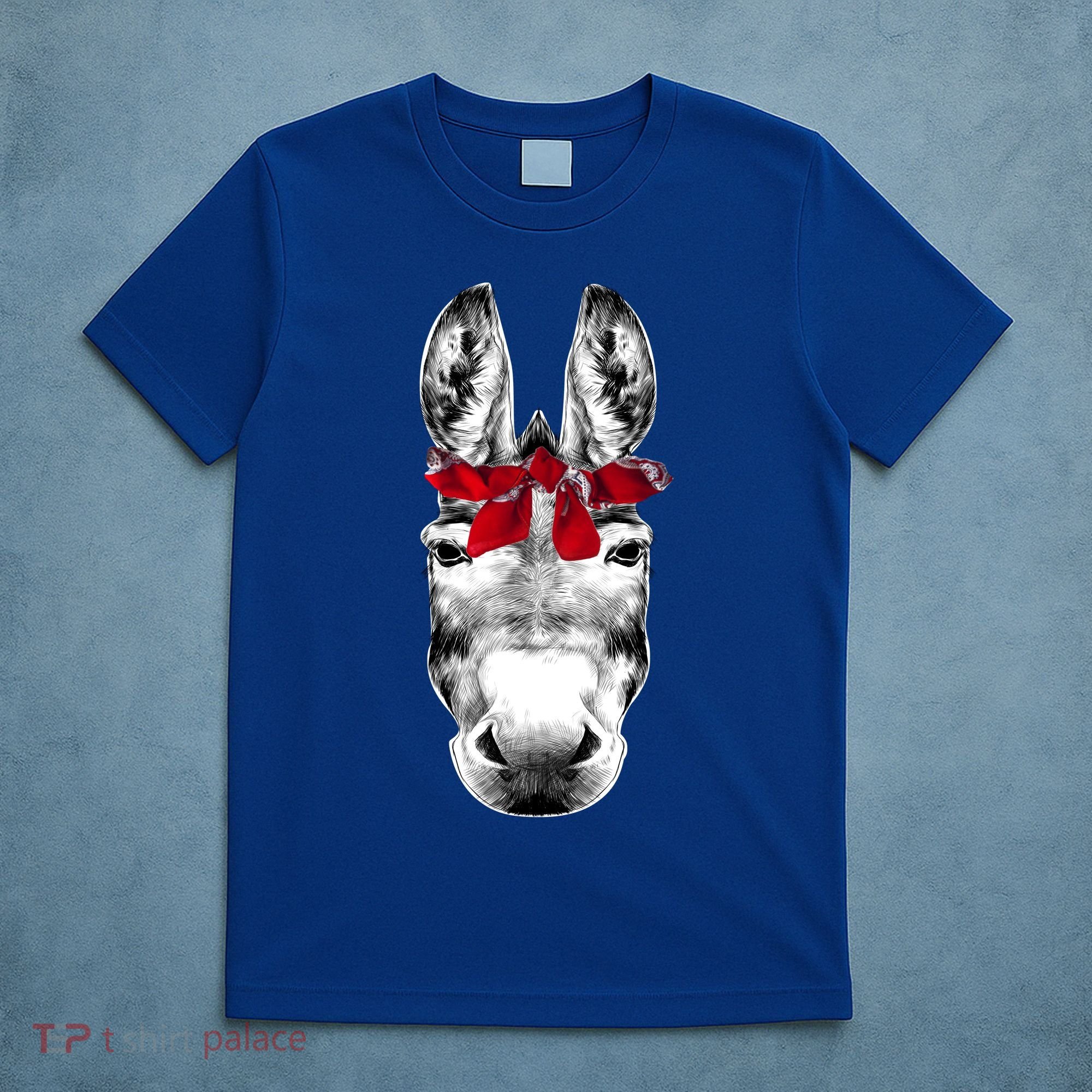 Red Bandanna Gangster Donkey T-Shirt