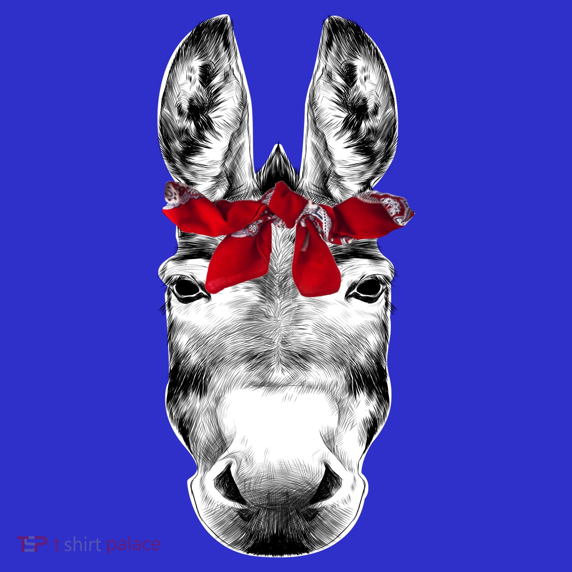 Red Bandanna Gangster Donkey Mousepad