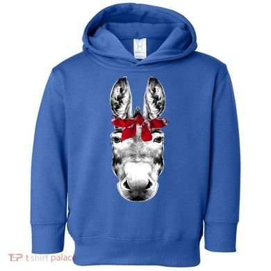 Red Bandanna Gangster Donkey Toddler Hoodie