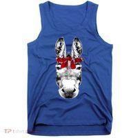 Red Bandanna Gangster Donkey Tank Top thumb 0