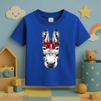 Red Bandanna Gangster Donkey Toddler T-Shirt thumb 3