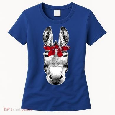 Red Bandanna Gangster Donkey Women's T-Shirt