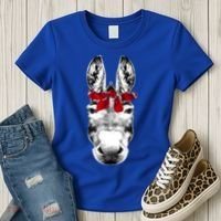 Red Bandanna Gangster Donkey Women's T-Shirt thumb 3