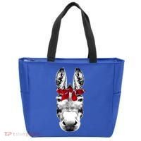 Red Bandanna Gangster Donkey Tote Bag thumb 0
