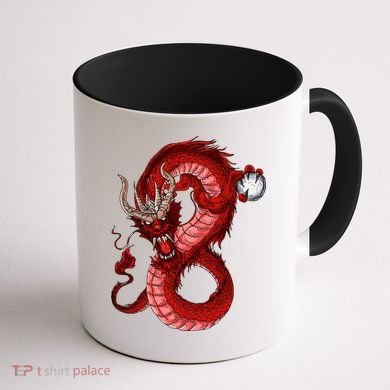 Red Dragon Coffee Mug back