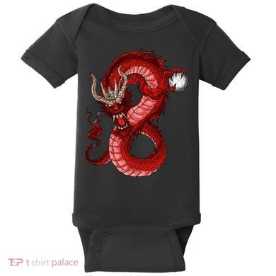 Red Dragon Baby Bodysuit