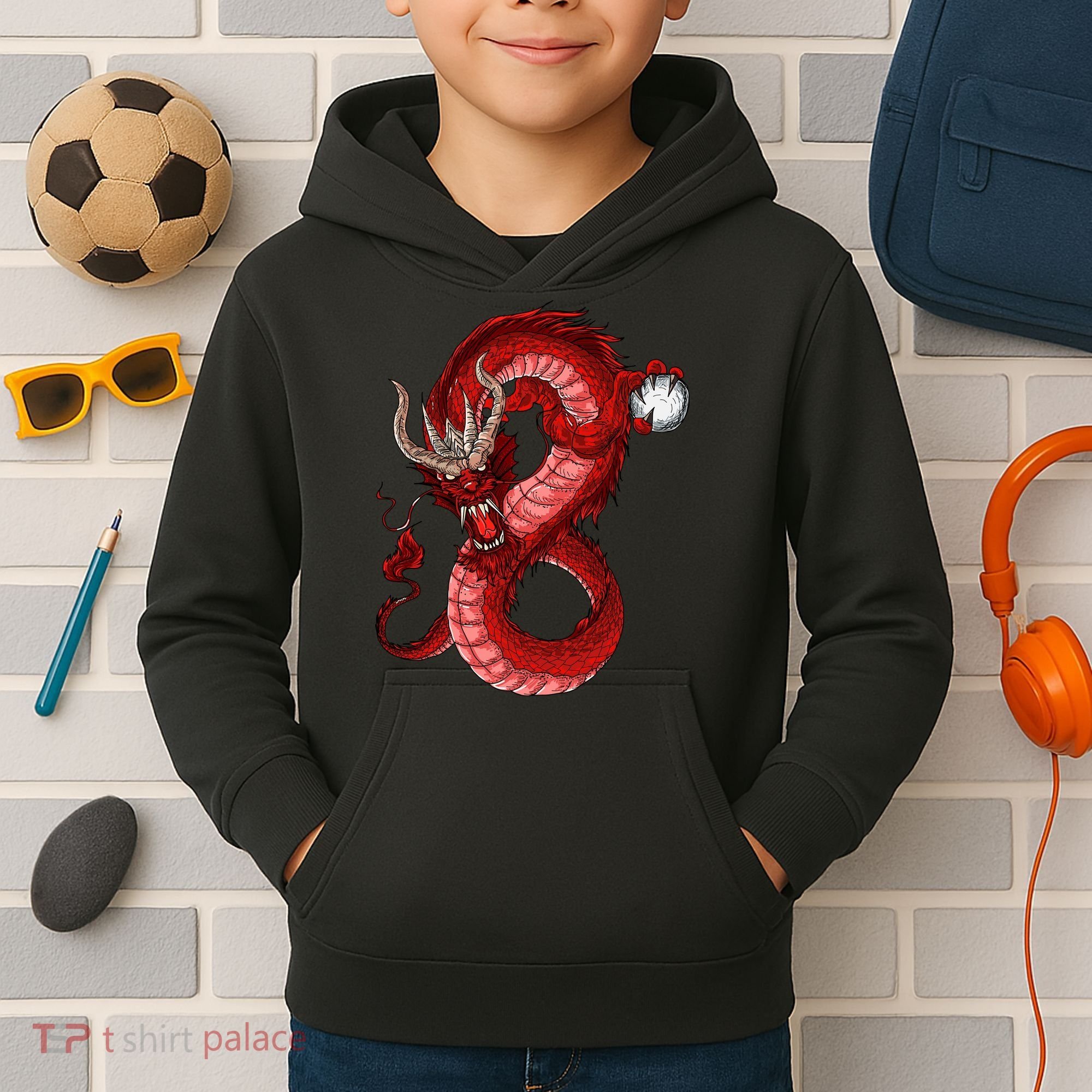 Red Dragon Kids Hoodie