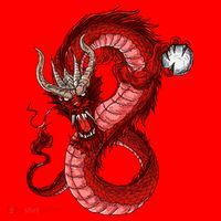 Red Dragon Santa Hat thumb 1
