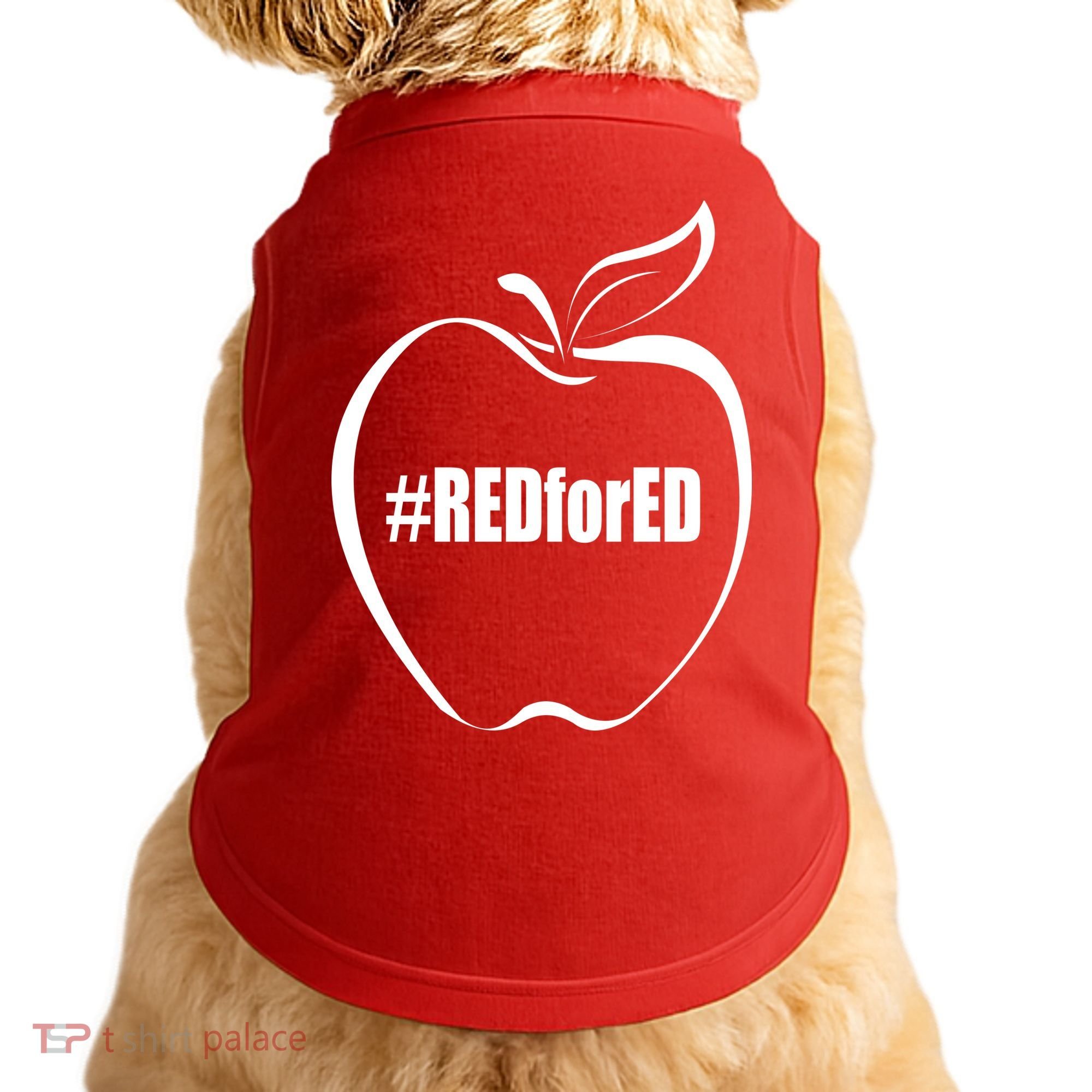 Red For Ed Doggie Tank