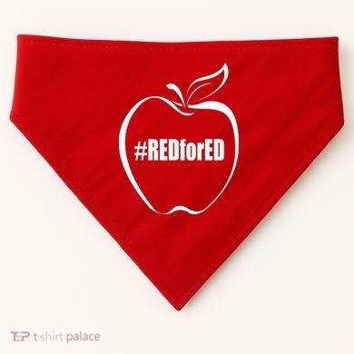 Red For Ed USA-Made Doggie Bandana