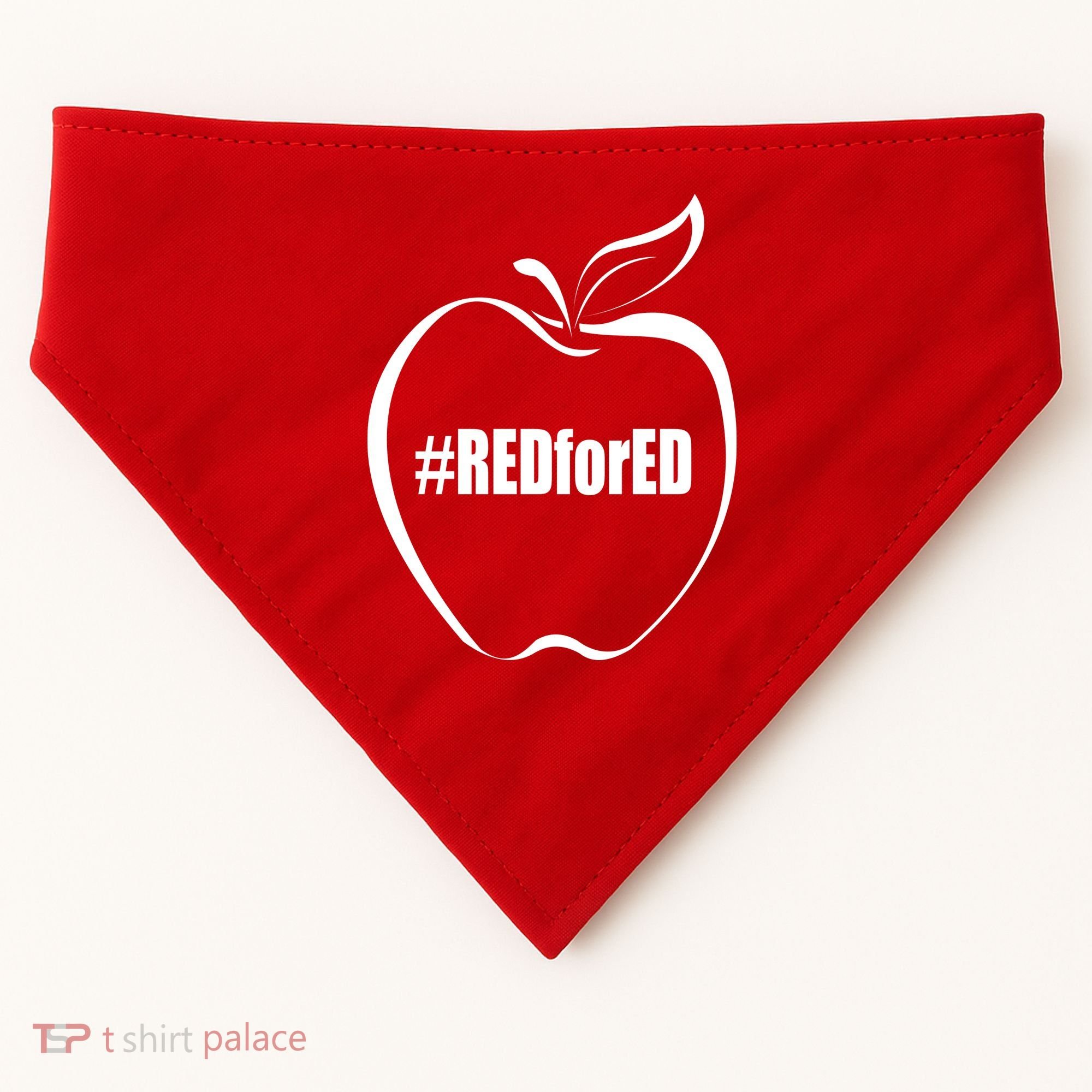 Red For Ed USA-Made Doggie Bandana