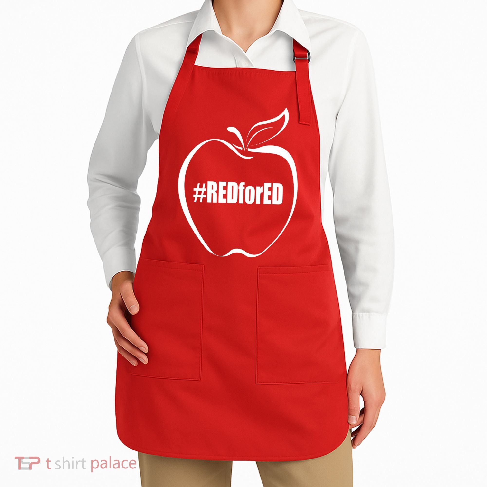 Red For Ed Apron
