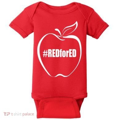 Red For Ed Baby Bodysuit