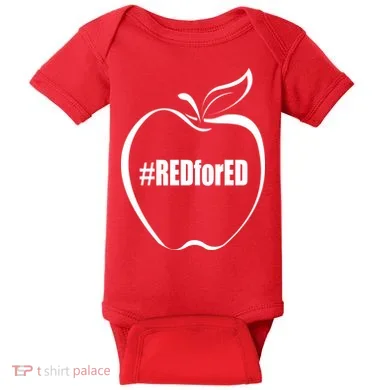 Red For Ed Baby Bodysuit