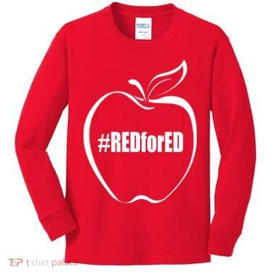 Red For Ed Kids Long Sleeve Shirt