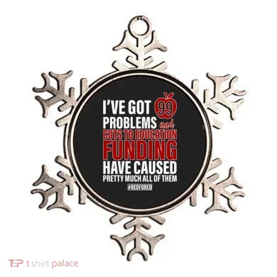 Red For Ed 99 Problems Ornament