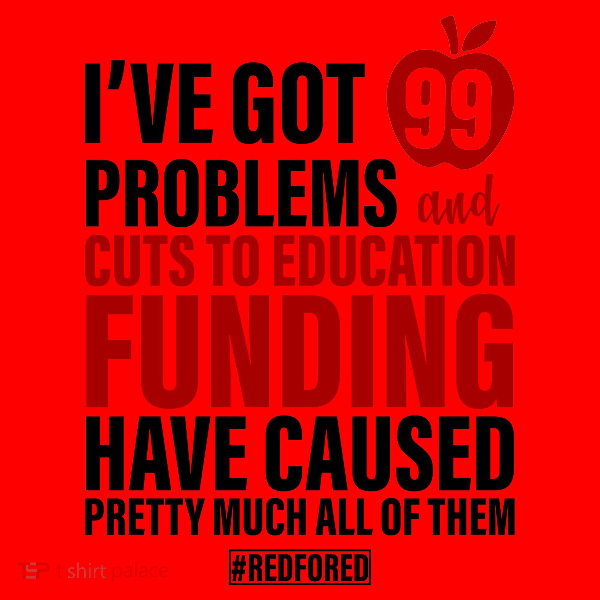 Red For Ed 99 Problems Santa Hat