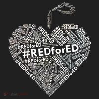 Red For Ed Apple Heart Women's Sweatshirt thumb 2