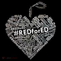 Red For Ed Apple Heart Bucket Hat thumb 4