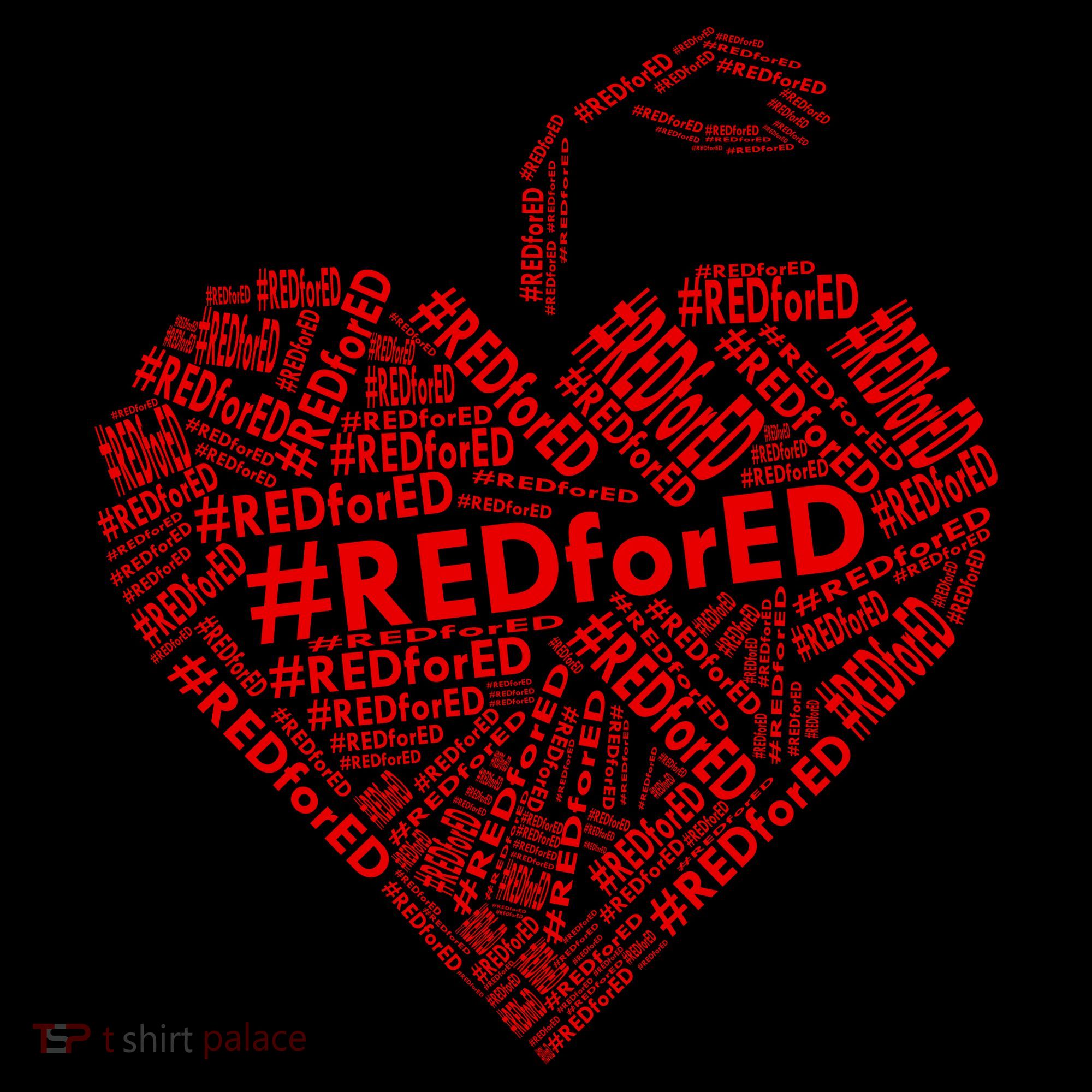 Red For Ed Apple Heart Coffee Mug