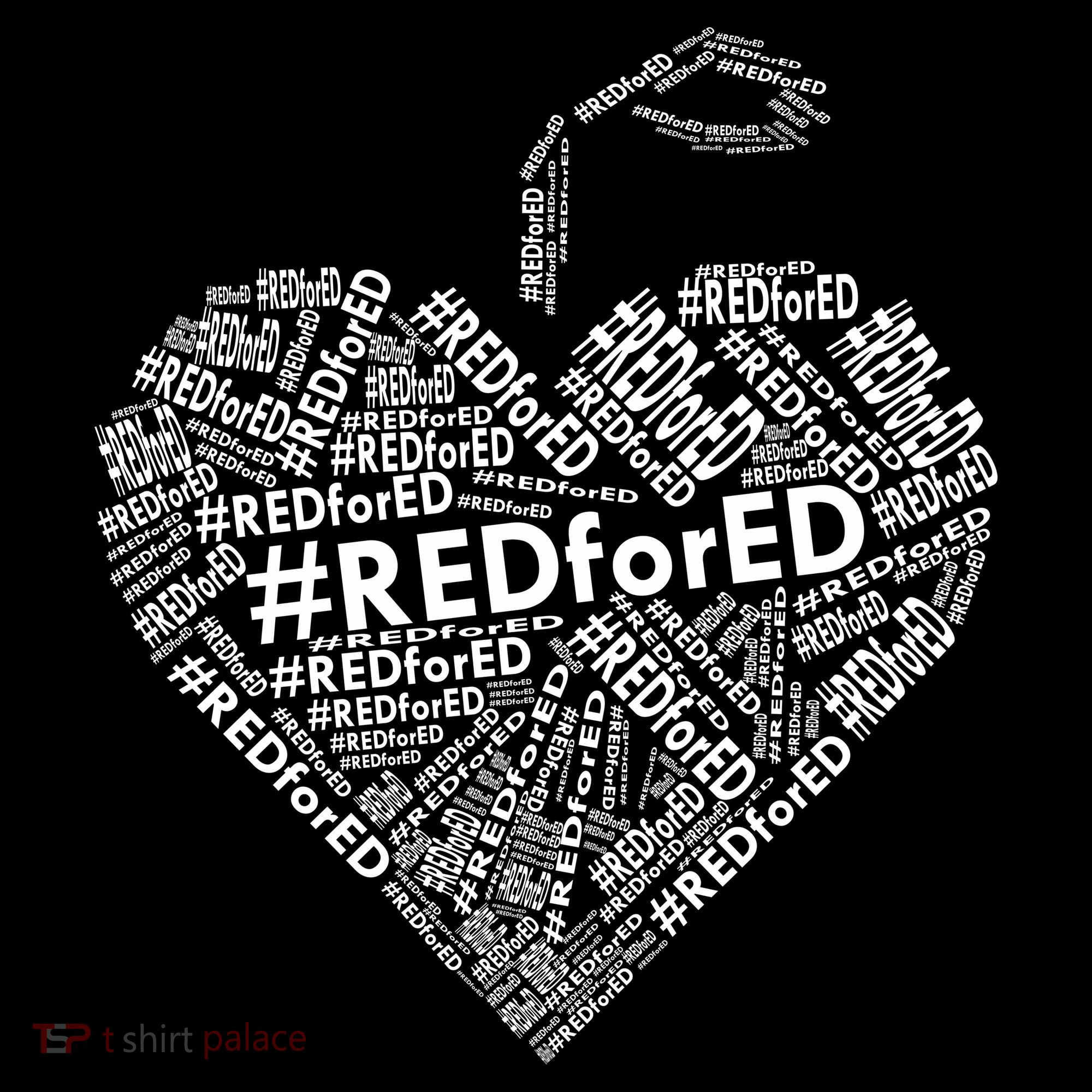 Red For Ed Apple Heart Women's Hoodie