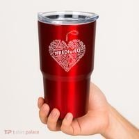 Red For Ed Apple Heart Tumbler thumb 2