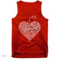 Red For Ed Apple Heart Tank Top thumb 0
