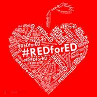 Red For Ed Apple Heart Visor thumb 3