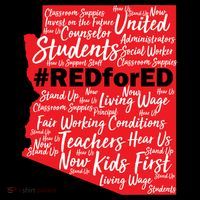 Red For Ed Arizona State Mash-Up Teachers Coffee Mug thumb 5