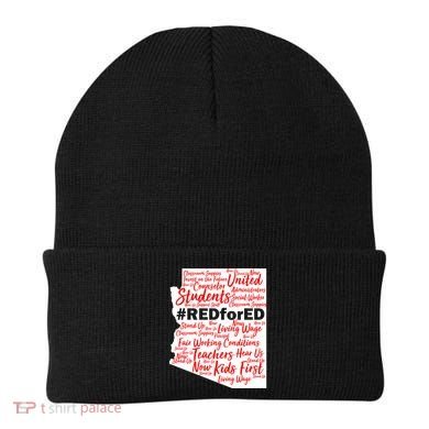 Red For Ed Arizona State Mash-Up Teachers Beanie