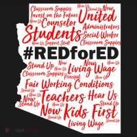 Red For Ed Arizona State Mash-Up Teachers Women's Hoodie thumb 2