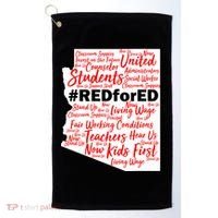 Red For Ed Arizona State Mash-Up Teachers Golf Towel thumb 0