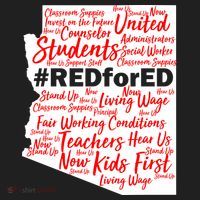 Red For Ed Arizona State Mash-Up Teachers Golf Towel thumb 3