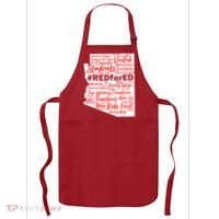 Red For Ed Arizona State Mash-Up Teachers Apron thumb 0