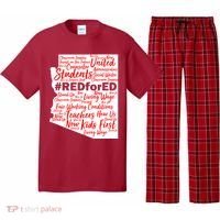 Red For Ed Arizona State Mash-Up Teachers Pajama Set thumb 0