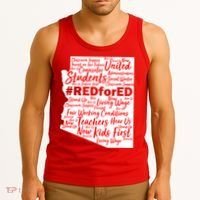 Red For Ed Arizona State Mash-Up Teachers Tank Top thumb 3