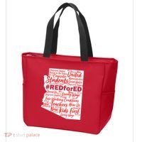 Red For Ed Arizona State Mash-Up Teachers Tote Bag thumb 3