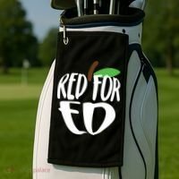 Red For Ed Arizona Teacher Golf Towel thumb 2