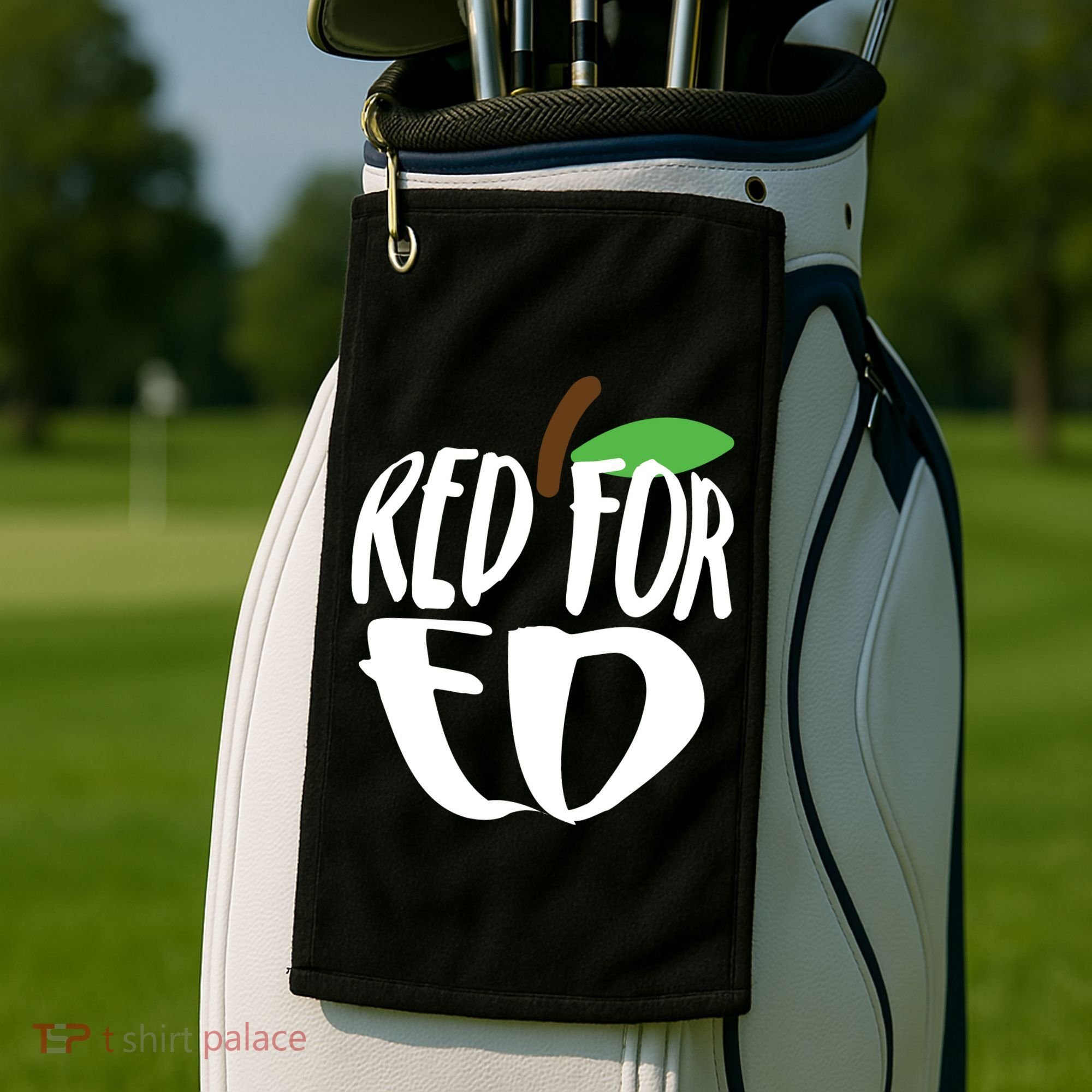 Red For Ed Arizona Teacher Golf Towel