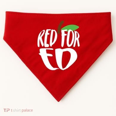 Red For Ed Arizona Teacher USA-Made Doggie Bandana