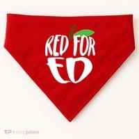 Red For Ed Arizona Teacher USA-Made Doggie Bandana thumb 0