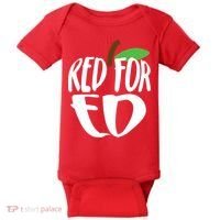 Red For Ed Arizona Teacher Baby Bodysuit thumb 0