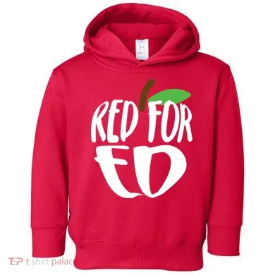 Red For Ed Arizona Teacher Toddler Hoodie